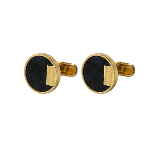 Cufflinks Set Manschettenknöpfe Herren Gold Set Vergoldet Runden für Herren Père Fils Valentinstag Unternehmen Fête Des Pères Cufflinks Set Manschettenknöpfe Herren Gold Set Vergoldet Runden für Herren Père Fils Valentinstag Unternehmen Fête Des Pères von Wycian