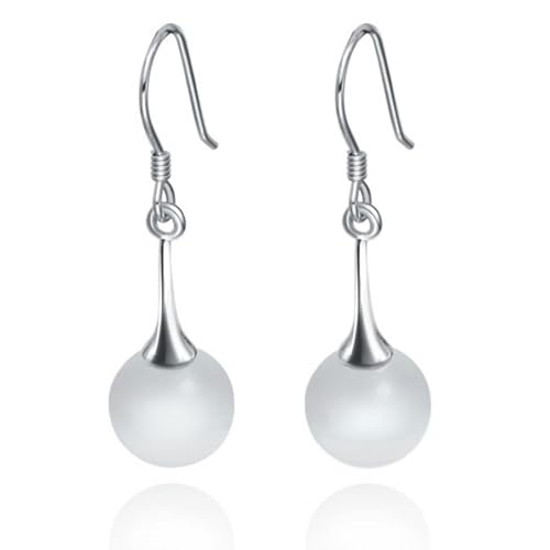 Damen Ohrringe Modern, Silber Ohrringe Piercing Versilbert Runde Fransen 36.8X10mm für Engagement Schmuck von Wycian