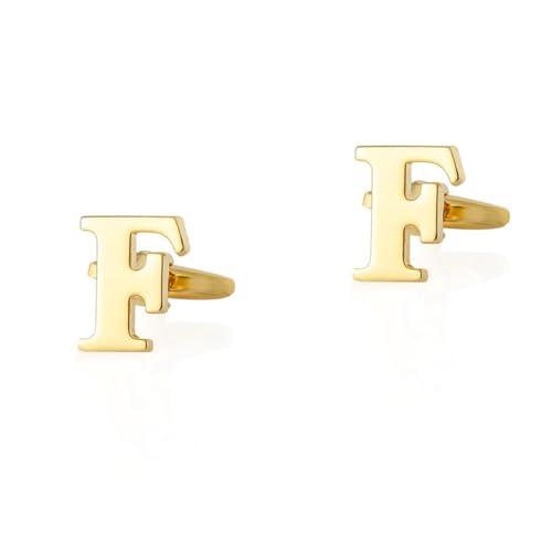 Hemd Manschettenknöpfe Herren Manschettenknöpfe Gold Herren Vergoldet Buchstabe T 15.5X13.5cm für Herren Père Fils Valentinstag Unternehmen von Wycian