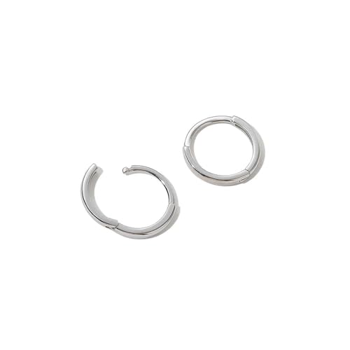 Hoop Earrings, Ohrringe Silber Creolen S925 Sterling Kreis 10mm für Damen Muttertag Schmuck von Wycian