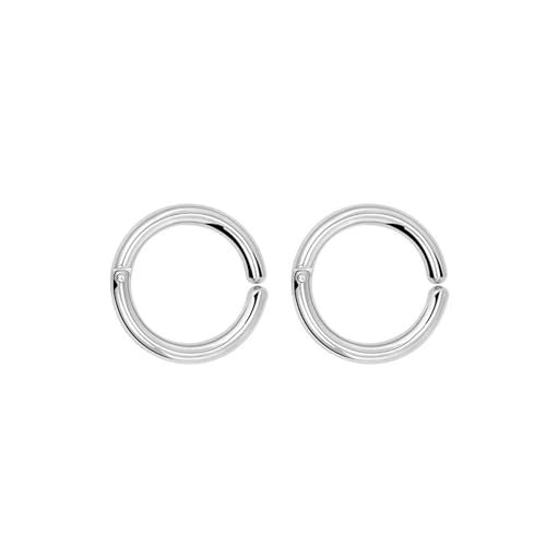 Ohrring Herren, Silber Ohrringe Piercing Edelstahl Runde Form 10X2.5mm für Damen Hochzeit Schmuck Ohrring Herren, Silber Ohrringe Piercing Edelstahl Runde Form 10X2.5mm für Damen Hochzeit Schmuck von Wycian