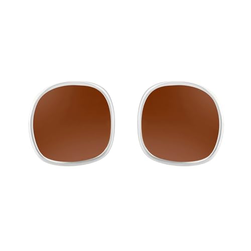 Ohrring Stecker, Ohrringe Gold Klein Versilbert Quadratische Form 17X16mm für Damen Valentinstag Schmuck Ohrring Stecker, Ohrringe Gold Klein Versilbert Quadratische Form 17X16mm für Damen Valentinstag Schmuck von Wycian