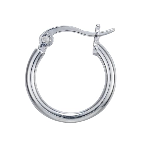 Ohrringe Creolen, Damen Ohrringe Silber 925 Creolen Kreis 35mm für Hochzeit Schmuck von Wycian