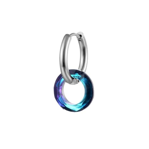 Ohrringe Damen Set, Ohrringe Hängend Edelstahl Silber Zirkonia Einfache Runde 12mm für Vatertag Schmuck Ohrringe Damen Set, Ohrringe Hängend Edelstahl Silber Zirkonia Einfache Runde 12mm für Vatertag Schmuck von Wycian