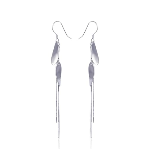 Ohrringe Damen Set, Ohrringe Silber 925 Hängend Lange Phantasie 75.2X6mm für Vatertag Schmuck von Wycian