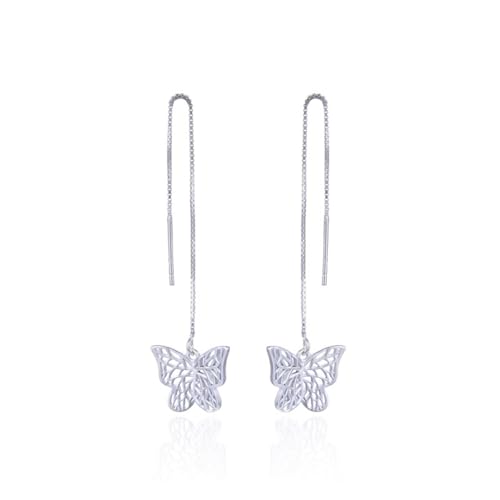 Ohrringe Hängend, Ohrringe Hängend 925 Schmetterling 82.6X13.3mm für Damen Neujahr Schmuck von Wycian