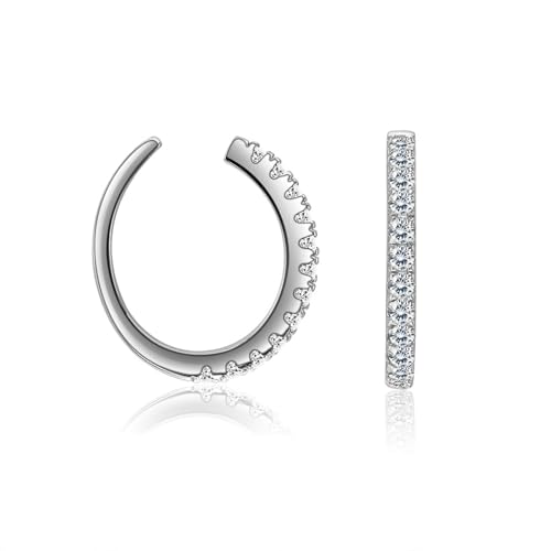 Ohrringe Hängend Herren, Silber Ohrringe Hochzeit S925 Sterling Zirkonia Runden für Männer Geburtstag Schmuck Ohrringe Hängend Herren, Silber Ohrringe Hochzeit S925 Sterling Zirkonia Runden für Männer Geburtstag Schmuck von Wycian