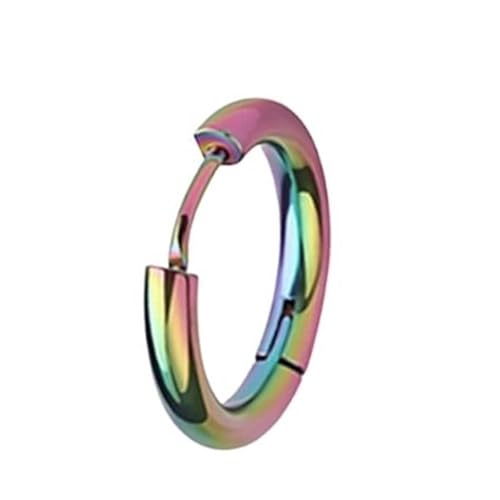 Ohrringe Herren, Creolen Edelstahl Bunt Schlicht Elegant 14mm für Männer Abschlussball Schmuck Ohrringe Herren, Creolen Edelstahl Bunt Schlicht Elegant 14mm für Männer Abschlussball Schmuck von Wycian
