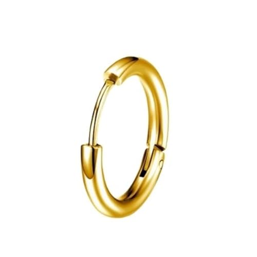 Ohrringe Herren, Ohrringe Gold Creolen Set Edelstahl Schlicht Elegant 8mm für Männer Abschlussball Schmuck von Wycian