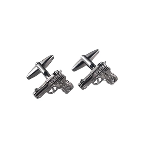 Personalisierte Manschettenknöpfe Herren Gray Cuff Buttons Versilbert Pistole 20X16.5cm für Herren Père Fils Valentinstag Unternehmen Fête Des Pères Personalisierte Manschettenknöpfe Herren Gray Cuff Buttons Versilbert Pistole 20X16.5cm für Herren Père Fils Valentinstag Unternehmen Fête Des Pères von Wycian