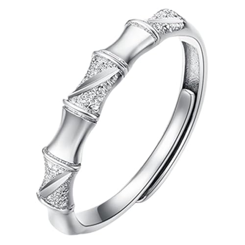Ringe Damen Hochzeit bff Ring 925 Silber Sterling Silber Links Verstellbar Mode für Paar Schwester Neujahr Schmuck von Wycian