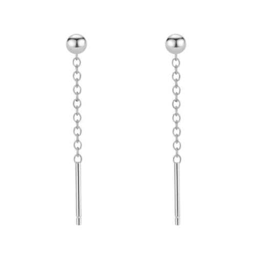 Schmuck Damen, Silber Ohrringe Elegant 999 Sterlingsilber Kugel für Hochzeit Schmuck von Wycian