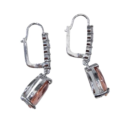 Schmuck Damen, Zirkonia Ohrringe Damen Sekt Legierung Wassertropfen für Jubiläum Schmuck von Wycian