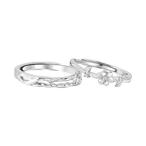 Verlobungsringe Paar Damenring Sterling Silber 925 Sterling Silber Filialen Verstellbar Beliebt für Schwester Engagement Schmuck von Wycian