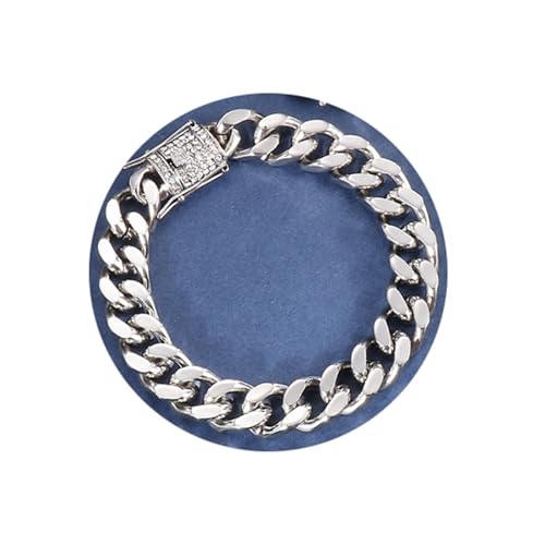 Wycian Halskette Silber Herren, Kette Herren 65 cm Edelstahl Drachenbart mit Eingelegtem Zirkon Ketten Halskette für Jubiläums Geburtstag von Wycian