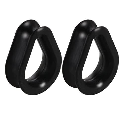 Wycian Ohr Tunnel 8mm, 0g Plugs Ohrringe Damen Herren Expander Silikon Tropfen Schwarz 2PCS Vatertagsgeschenk Vater Vatertag Wycian Ohr Tunnel 8mm, 0g Plugs Ohrringe Damen Herren Expander Silikon Tropfen Schwarz 2PCS Vatertagsgeschenk Vater Vatertag von Wycian