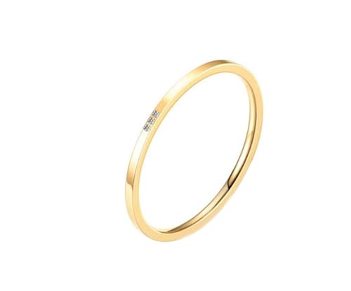 Wycian Ring Damen, Goldring Damen 18K Größe 61 (19.4) Diamant Rundschliff Weiß Npassbar Für Neujahr Trauringe Neu von Wycian