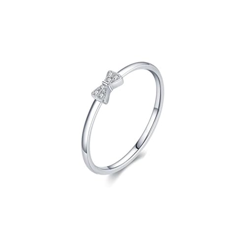 Wycian Ring Damen Luxus Moissanite Ring Ehering 9K Au375 2.8X5.5mm Runde Form Moissanit Größe 45 (14.3) Vorsteckring für Schwester Modern Schmuck Geschenk von Wycian