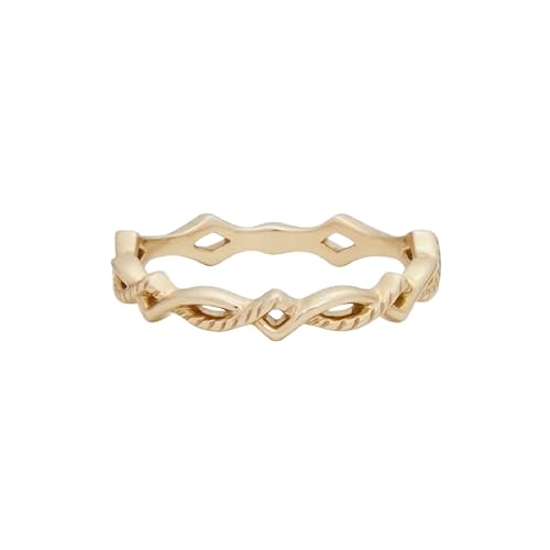 Wycian Trauringe Damen Einzeln, Goldring Damen Modeschmuck 9K 2.68Mm Größe 61 (19.4) Gravur Für Valentinstag Verlobungsring Zart von Wycian