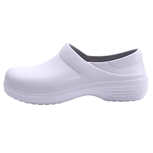 Weiche Küchenschuhe Für Herren, Männer rutschfeste Öl/Wasser Chef Küche Krankenschwester Clog Bequeme Food Service Schuhe, Für Restaurant, Arbeits- Und Sicherheitsschuhe, Modischer Sneaker (Color : W von Wygwlg