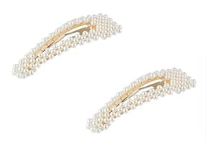 Haarspangen und Haarspangen mit Schnappperlen – Große 3,3 Haar-Accessoires für Frauen, Mädchen und Kinder, ideal für das tägliche Styling oder Party-Hochzeit Haarspangen und Haarspangen mit Schnappperlen – Große 3,3 Haar-Accessoires für Frauen, Mädchen und Kinder, ideal für das tägliche Styling oder Party-Hochzeit von Wyjuan