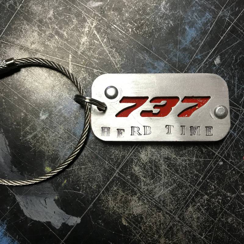 Herb Time Southwest Boeing 737 Fuselage Schlüsselanhänger von WyldebyrdArt