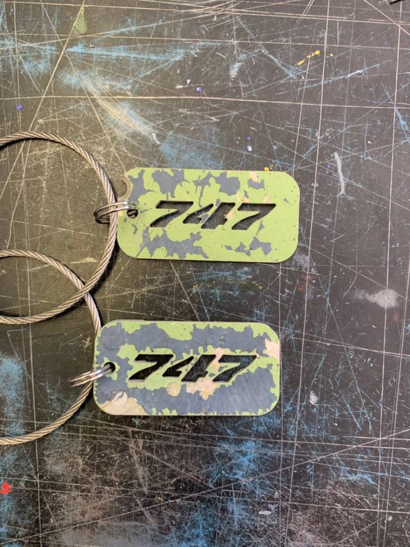 Twa Boeing 747 Schlüsselanhänger von WyldebyrdArt