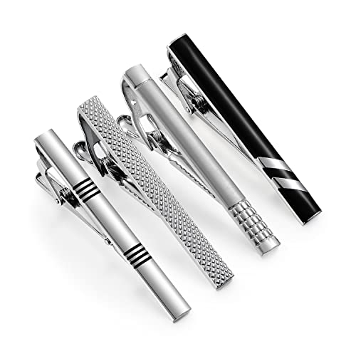 Wynameleri Krawattennadel, Ujoy Krawattenklammer Set für Männerclip Anzugzubehör für Männer, schwarzes Messing Krawattenklammer Set für Männer, formelle Revers Krawattenklammer 4pcs Blau Wynameleri Krawattennadel, Ujoy Krawattenklammer Set für Männerclip Anzugzubehör für Männer, schwarzes Messing Krawattenklammer Set für Männer, formelle Revers Krawattenklammer 4pcs Blau von Wynameleri