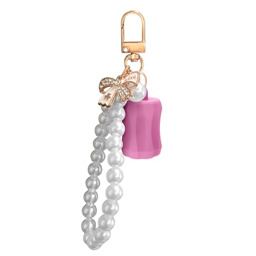 Antiloss Lip Balm Silikonschlüsselungshalter Clip Auf Lippen Gloss Keychain Perfekt Für Wanderbüro Und Schulleitungsclip Auf Lippenbalsam Schlüsselbund von Wynrzyj