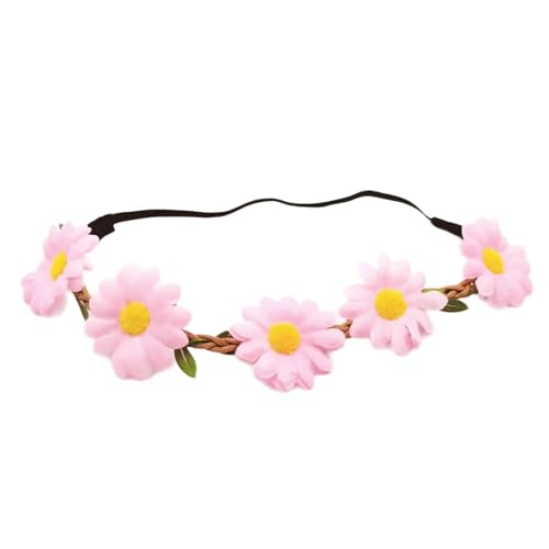 Blumenkranz Elastischer Stirnband Kopfbedeckungshaarzubehör Für Festivalhochzeiten Und Veranstaltung von Wynrzyj