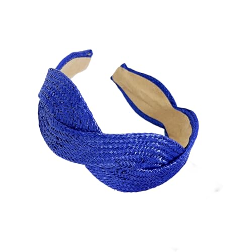 Elegantes Festbänder Mit Fester Farbe Stroh Mit Geflochtenem Detail Breites Haarbanddesign Leicht Atmungsaktiv Für Tägliche Gebrauchsereignisse Weitgeschwindiger Strohhalm Geflochtene Stirnbänder von Wynrzyj