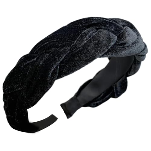 Hair Band Plüsch Geflochtenes Design Elastisches Haarband Stylish Hair Ornament Vintage Styles Haarzubehör von Wynrzyj
