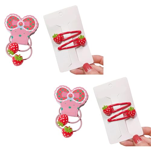 Kinder Haarnadel Haarclips Glitzernde Erdbeerform Haarkrawatte Für Kinderbühne 2000er Mädchen Kopfschmuck Funkeln von Wynrzyj