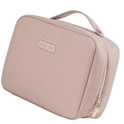 Kosmetische Tasche Große Kapazität Toilettenbeutel Reisen Make Up PU Leder Kosmetik Organisatoren Strand Für Frauen Und Mädchen Große Kapazität Reisen Toilettenkoffer PU Leder Make Up Strand von Wynrzyj