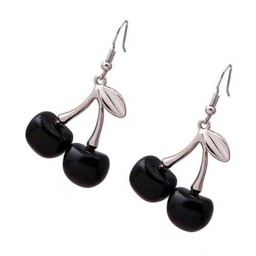 Lebendige Kirschen Ohrringe Accessoire Schöne Kirschen Für Frauen Stilvolles Ohr Accessoire Für Jeden Anlass von Wynrzyj