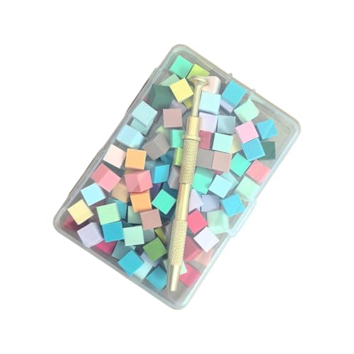 Omber Nails Pinsel Mit Greifen Stift Baumwollnägel Kunstdesigns Leichtgewichte Für Frauen Mädchen Weiß/farbenfrohe 100 Pieces von Wynrzyj