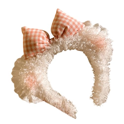 Plüsch Bärenohr Stirnband Für Frauen Mädchen Mit Bowknot Geburtstagsfeier Versammeln Kopfstückschule Event Accessoire Hairhoop von Wynrzyj