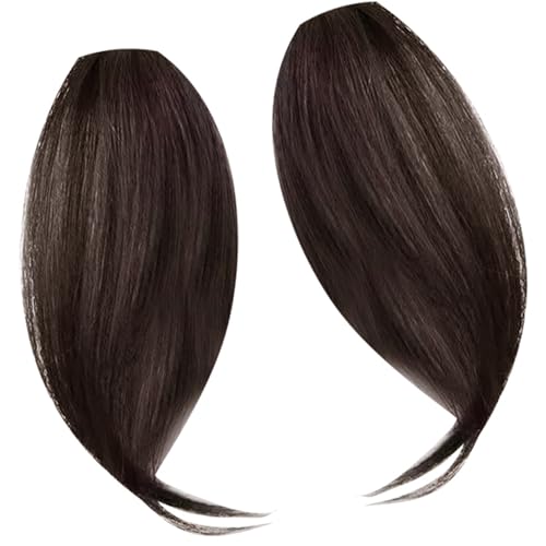 Schwarze Toppers Haarteile Frauen Gebogene Rand Für Tägliche Tragen Natürlicher Ordentlicher Frauen Haarstück Haarstück von Wynrzyj