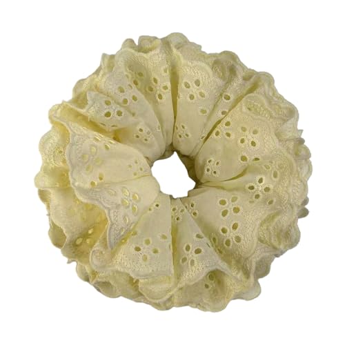 Spitzen Haarseile Haarbrötchen Krisene Elastizität Haarseile Große Haare Knackig Vintage Haarbänder Weibliche Accessoires von Wynrzyj