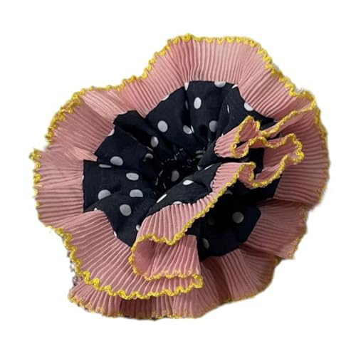 Spitzengeschnittenes Haar Knackig Übergroßes Haarrunchies Elastisches Haar Krawatte Dicke Hochsteckfrisuren Haarkreise Für Frauen Verschiedene Outfits von Wynrzyj