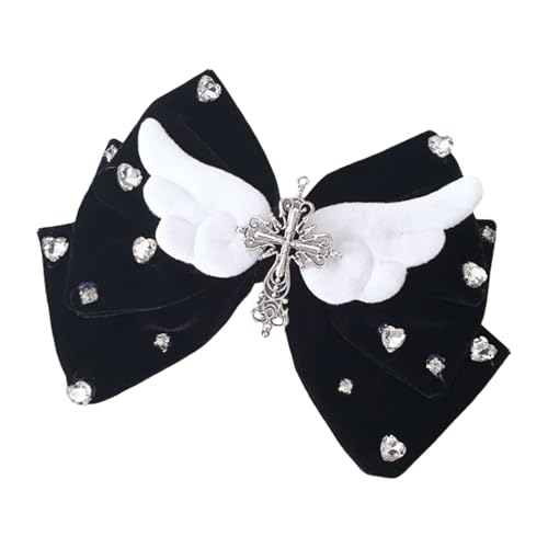Stilvolle Flügelbögen Haarclip Mit Dekoration Haarstücke Haare Accesories Vintage Styles Partys Haarverzierungen von Wynrzyj