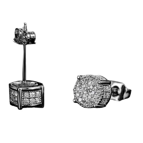 Strahlende Runde Ohrringe Glitzerner Kupferohrschmuck Vielseitige Ohrenstifte Für Den Täglichen Gebrauch Und Spezielle Unisex Design Elegante Ohrringe von Wynrzyj