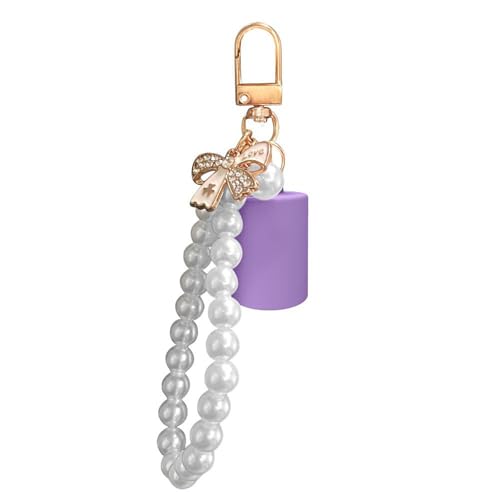 Travel Lippenbalsam Cover Keychain Befestigung Modelclip Tragbarer Trage Für Schönheit Lipgloss Anti Verlust Balsam Schlüsselbundhalter von Wynrzyj