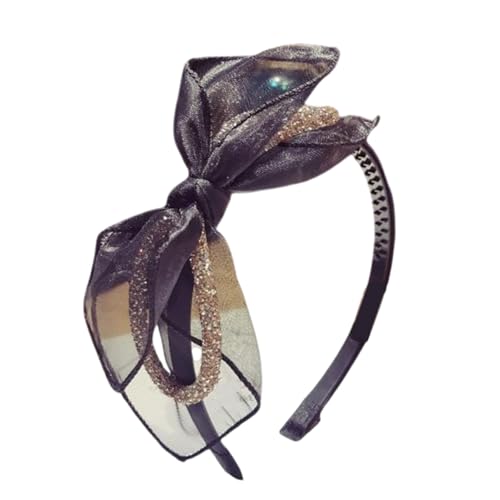 Tulle Bowknot Hair Hoop Für Frauen Elegantes Flapper Kostüm Stirnband Nicht Überrutschen Faszinator Haarband Für Maskerades Event von Wynrzyj