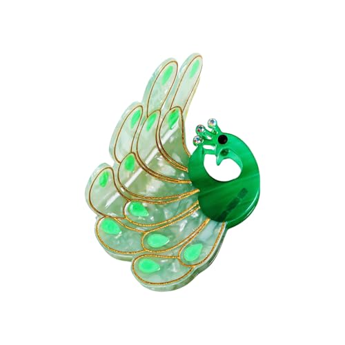 Übergroße Pfauen Geformte Haarklauen Clip Frauen Mädchen Haarzubehör Mode Haargrip von Wynrzyj