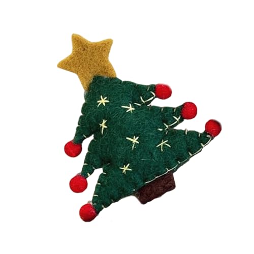 Weihnachtsbaum Haarnadel Weihnachtshaarclip Neuheit Weihnachten Barrette Bündel Kopfbedeckung Süßer Weihnachtsmann Trend von Wynrzyj