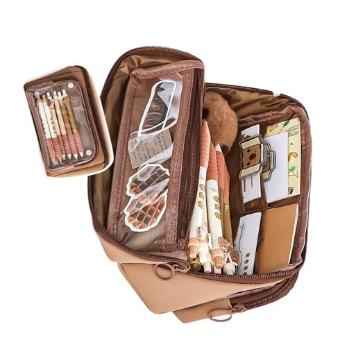 Wynrzyj Bencil Gehäuse Mit Großer Kapazität Ästhetischer Stiftbeutel Schulmaterial Für Die Organisation Von Markern Und Zubehör Ästhetische Tasche Einfache Box School Office Supplies von Wynrzyj