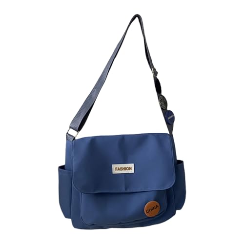 Wynrzyj Dauernde Nylon Crossbody Bag Erweiterbare Kompartimente Einstellbarer Schultergurt Für Pendelreisen Und Ergonomische Unterstützung Ergonomischer Reisebuttenbeutel von Wynrzyj