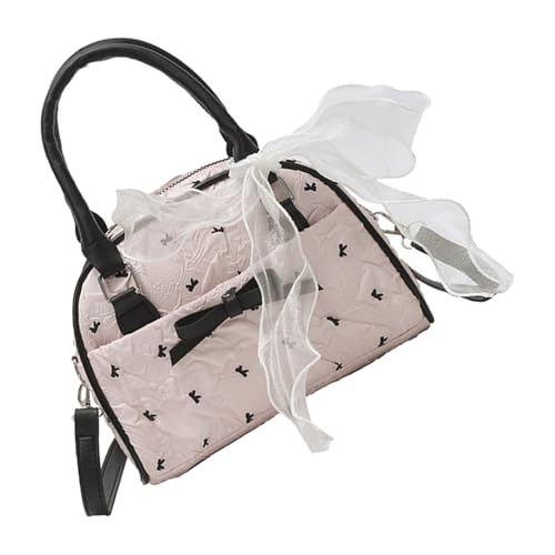 Wynrzyj Elegante Bögen Band Decors Praktischer Polyesterbeutel Mit Verstellbaren Riemenwechsel Umhängetaschen Für Frauen Freizeit Täglich Verwendung Elegantes Bögen Detail Handtasche von Wynrzyj