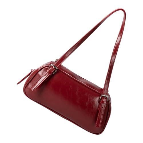 Wynrzyj Elegante PU Umhängetasche Mode Handtasche Lässig Unterarmte Geldbörse Mit Glänzendem Finish Für Arbeitsreisen Und Dating Modern Bowling Tasche von Wynrzyj